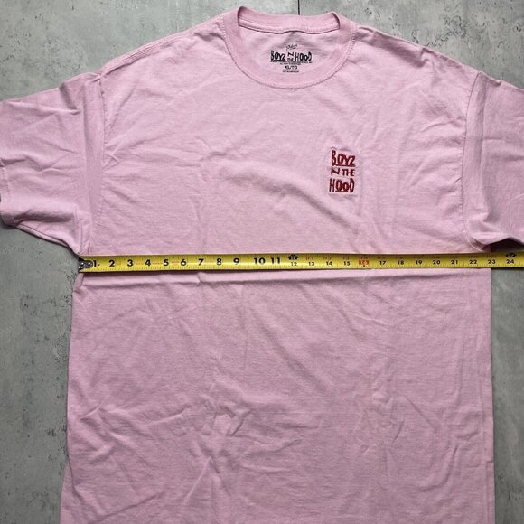 Official Boyz N The Hood Embroidered T-Shirt Pink Mens Tee Size XL Ice Cube - Picture 5 of 5